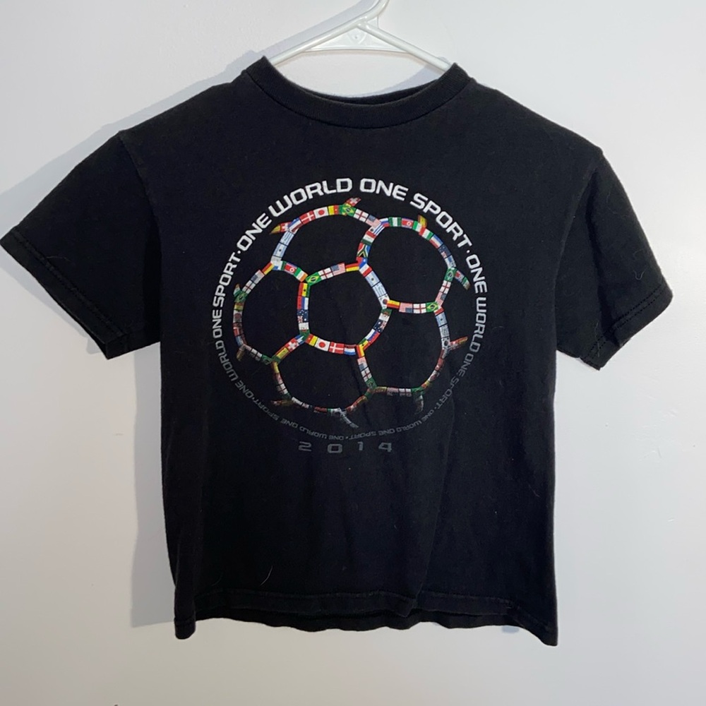 Kids “One Sport One World” Soccer Tee